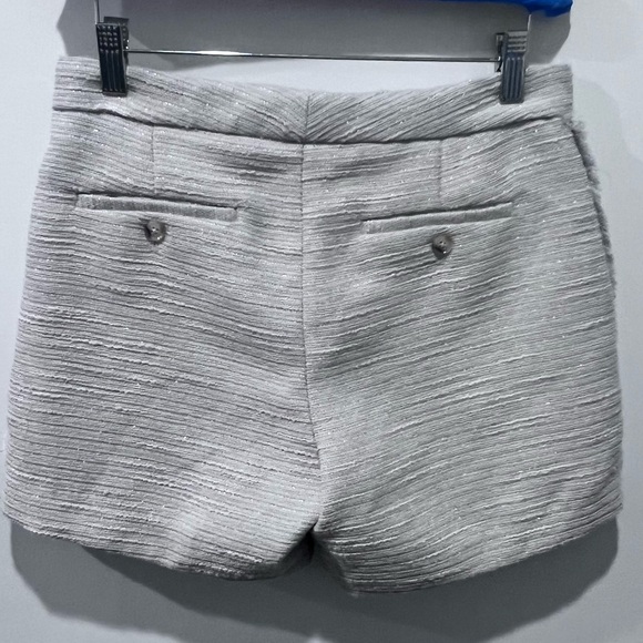 NWOT Banana Republic Light Gray/White High Rise Shorts - Picture 2 of 8